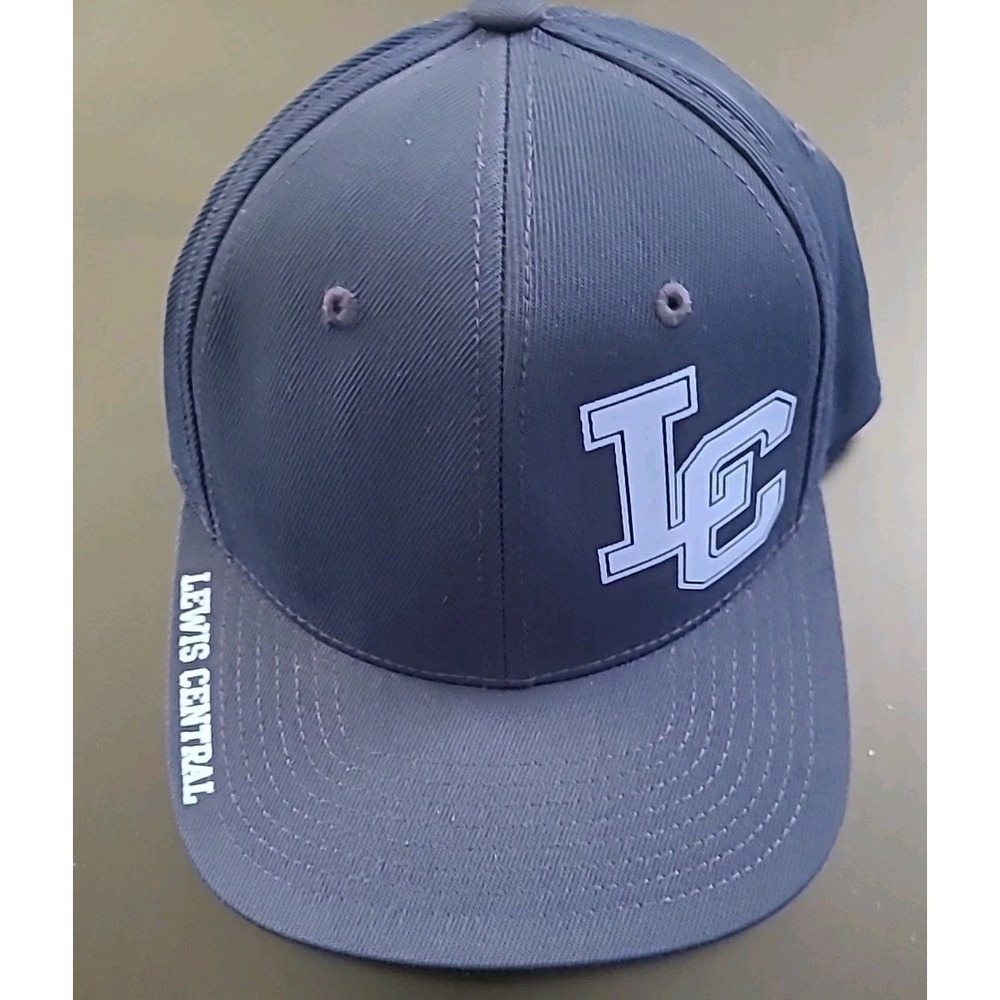 Lewis Central Titans Flexfit Sportek Football Hat Sz S/M Blue LC Council Bluffs